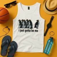 I Just Gotta Be Me Penguin Funny Gift Tank Top thumb 4