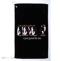 I Just Gotta Be Me Penguin Funny Tv Show Golf Towel thumb 0