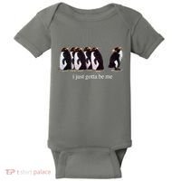 I Just Gotta Be Me Penguin Funny Tv Show Baby Bodysuit thumb 0
