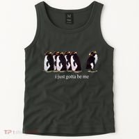 I Just Gotta Be Me Penguin Funny Tv Show Tank Top thumb 2