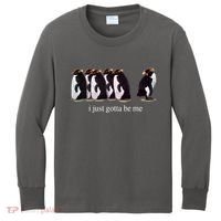 I Just Gotta Be Me Penguin Funny Tv Show Kids Long Sleeve Shirt thumb 0
