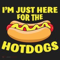 I'm Just Here For The Hotdogs Funny Hot Dog Gift Hat thumb 2