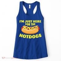 I'm Just Here For The Hotdogs Funny Hot Dog Gift Women's Tank Top thumb 0