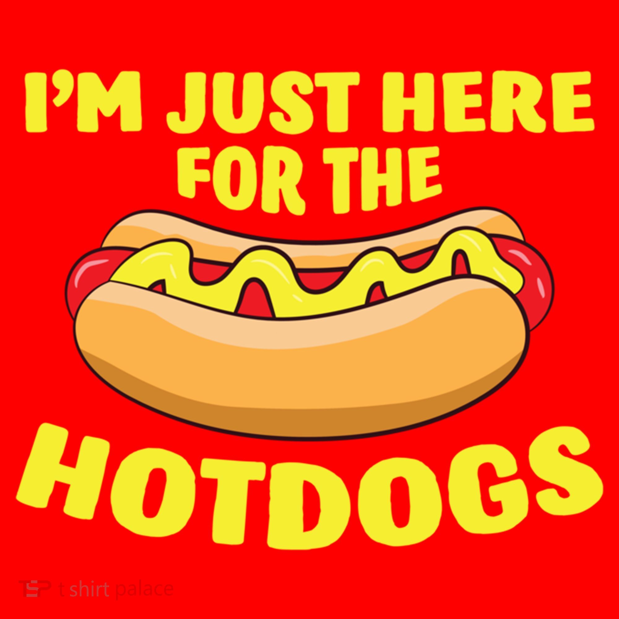 I'm Just Here For The Hotdogs Funny Hot Dog Gift Santa Hat