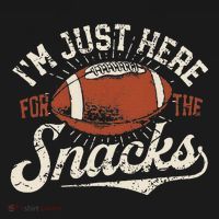 IM Just Here For The Snacks Funny Fantasy Football League Women's Hoodie thumb 2