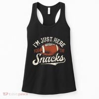 IM Just Here For The Snacks Funny Fantasy Football League Women's Tank Top thumb 0