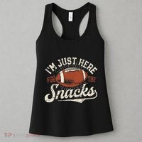 IM Just Here For The Snacks Funny Fantasy Football League Women's Tank Top thumb 3