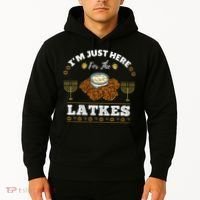 Im Just Here For The Latkes Chanukah Hanukkah  Hoodie thumb 2