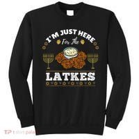 Im Just Here For The Latkes Chanukah Hanukkah  Sweatshirt thumb 0