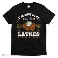 Im Just Here For The Latkes Chanukah Hanukkah  T-Shirt thumb 0