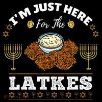 Im Just Here For The Latkes Chanukah Hanukkah  Coffee Mug thumb 5