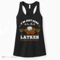 Im Just Here For The Latkes Chanukah Hanukkah  Women's Tank Top thumb 0