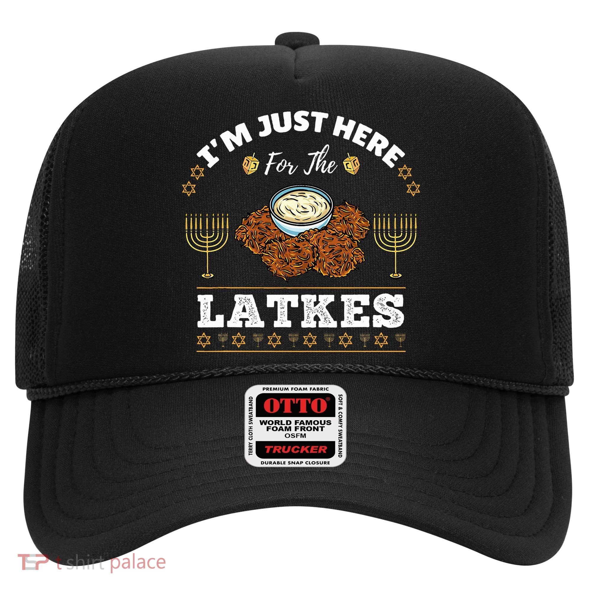 Im Just Here For The Latkes Chanukah Hanukkah  Hat