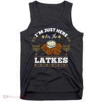 Im Just Here For The Latkes Chanukah Hanukkah  Tank Top thumb 0