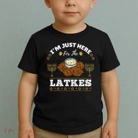Im Just Here For The Latkes Chanukah Hanukkah  Toddler T-Shirt thumb 2