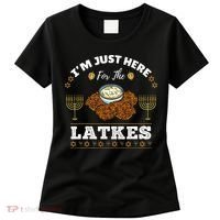 Im Just Here For The Latkes Chanukah Hanukkah  Women's T-Shirt thumb 0