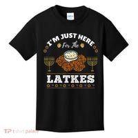 Im Just Here For The Latkes Chanukah Hanukkah  Kids T-Shirt thumb 0