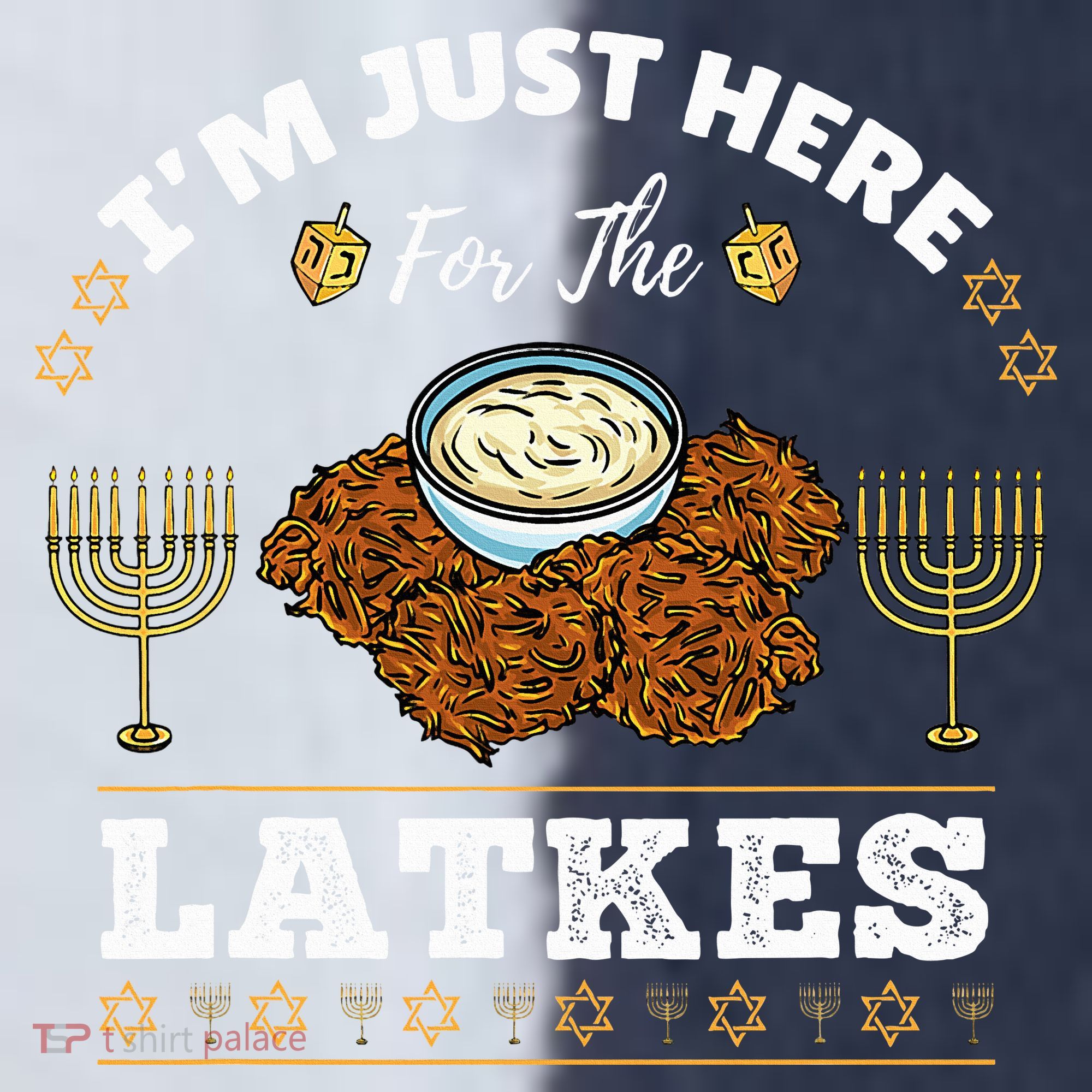 Im Just Here For The Latkes Chanukah Hanukkah  Sport-Tek Competitor United Soccer Jersey