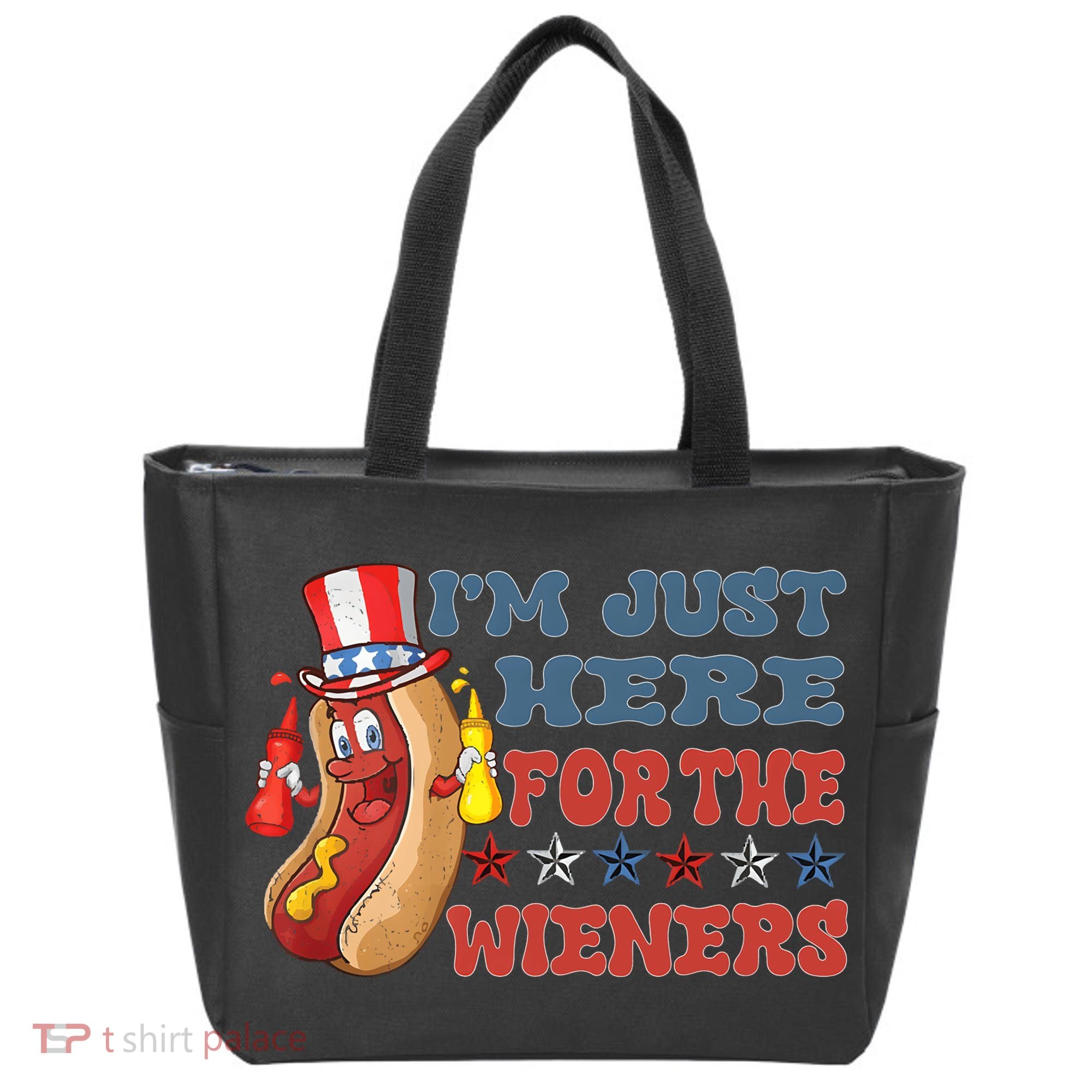 Im Just Here For The Wieners Sausage Tote Bag