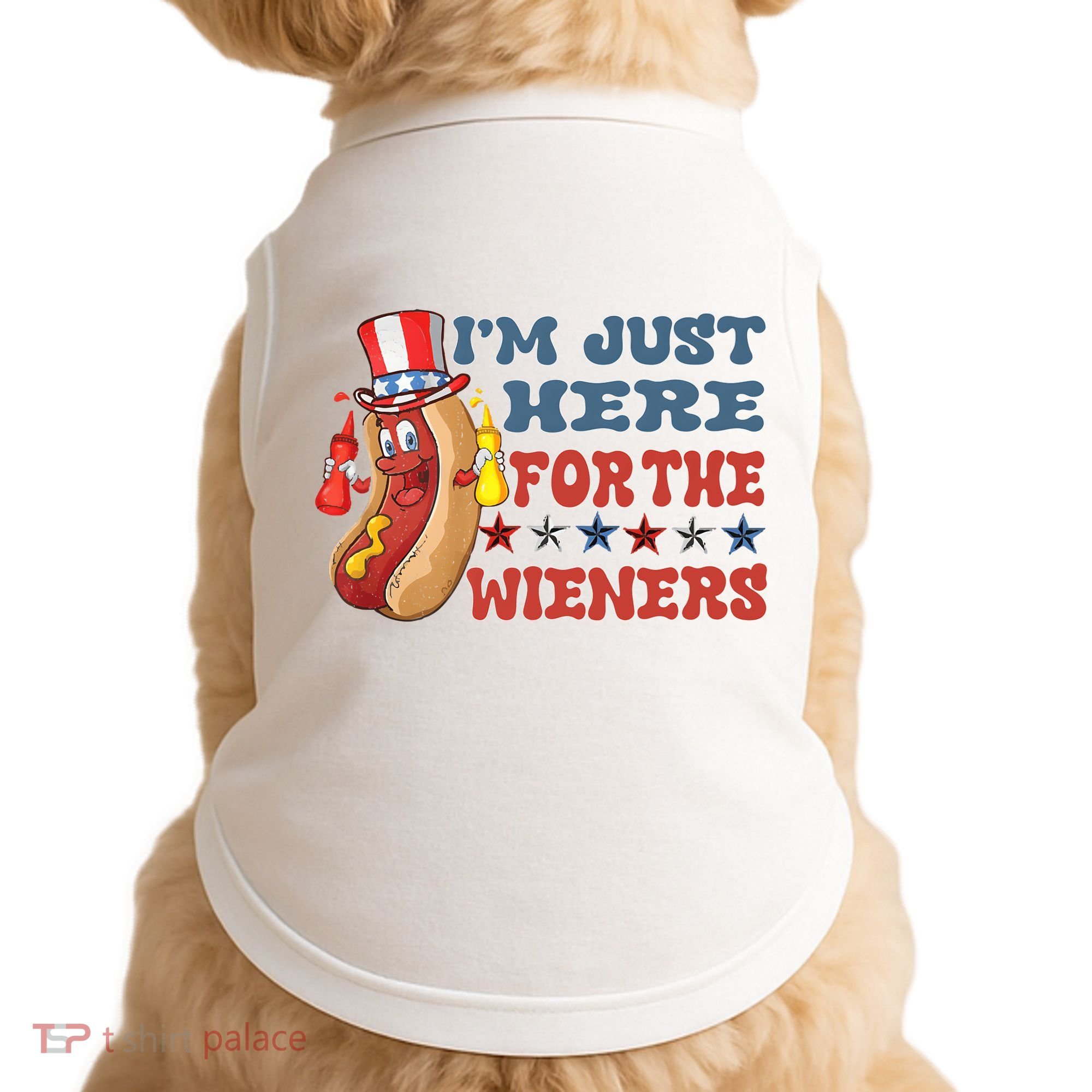 Im Just Here For The Wieners Sausage Doggie Tank