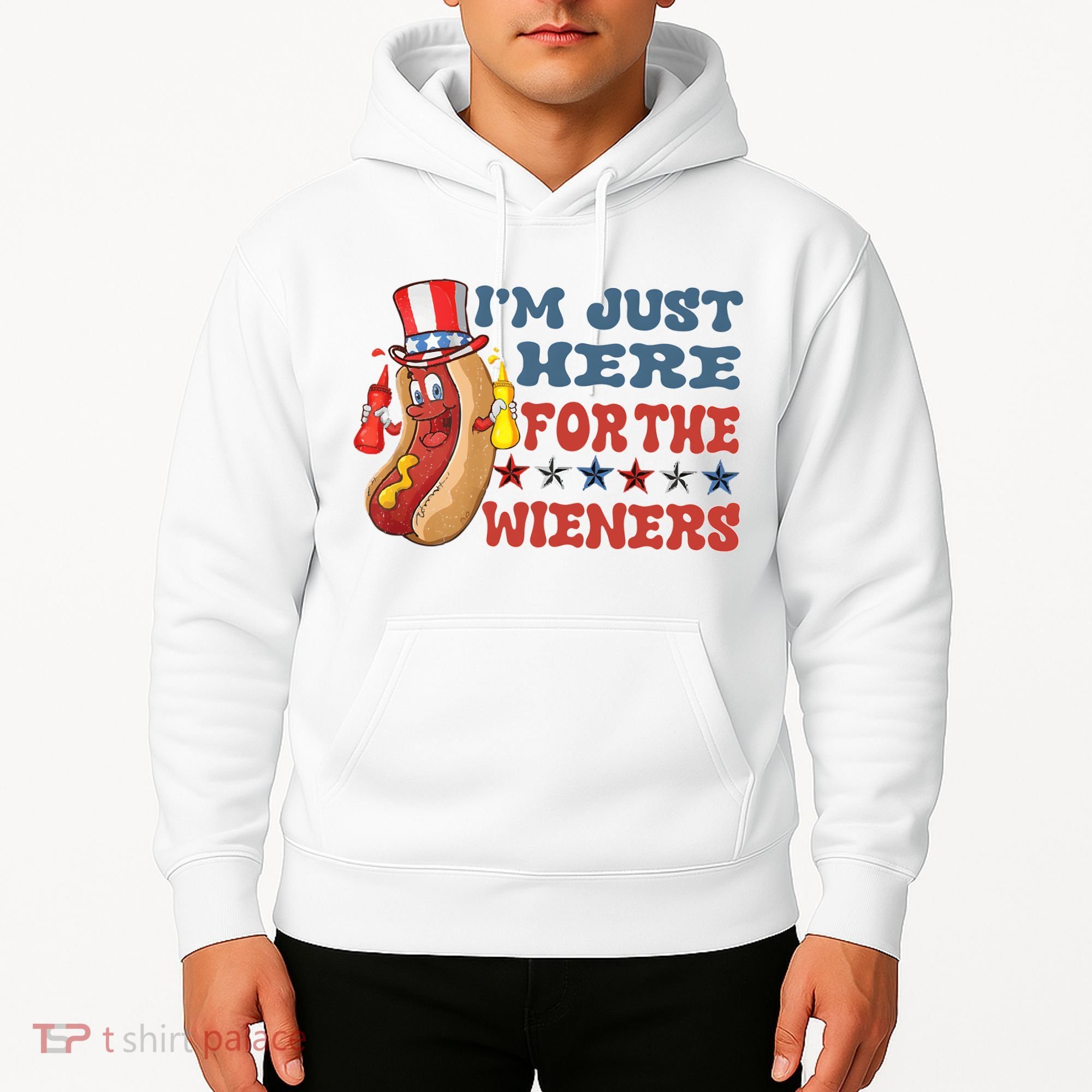 Im Just Here For The Wieners Sausage Hoodie