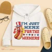 Im Just Here For The Wieners Sausage Hoodie thumb 4