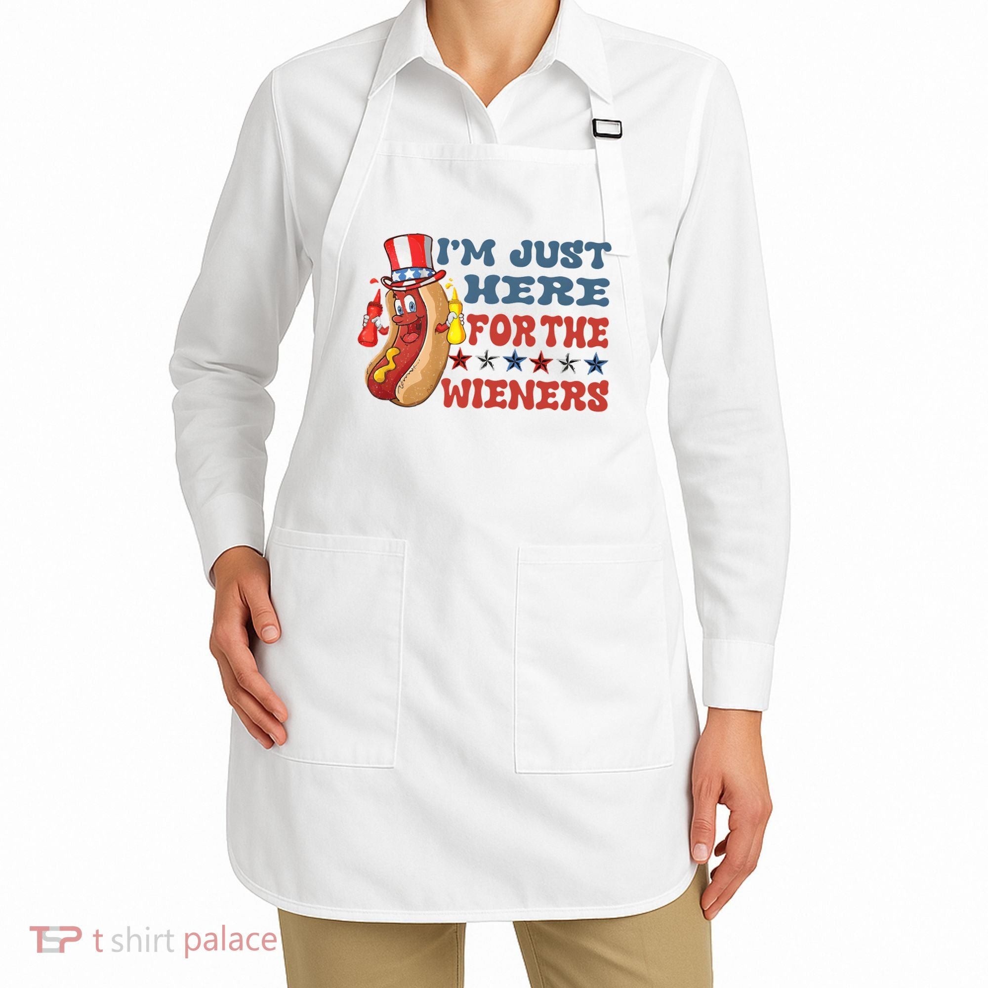 Im Just Here For The Wieners Sausage Apron