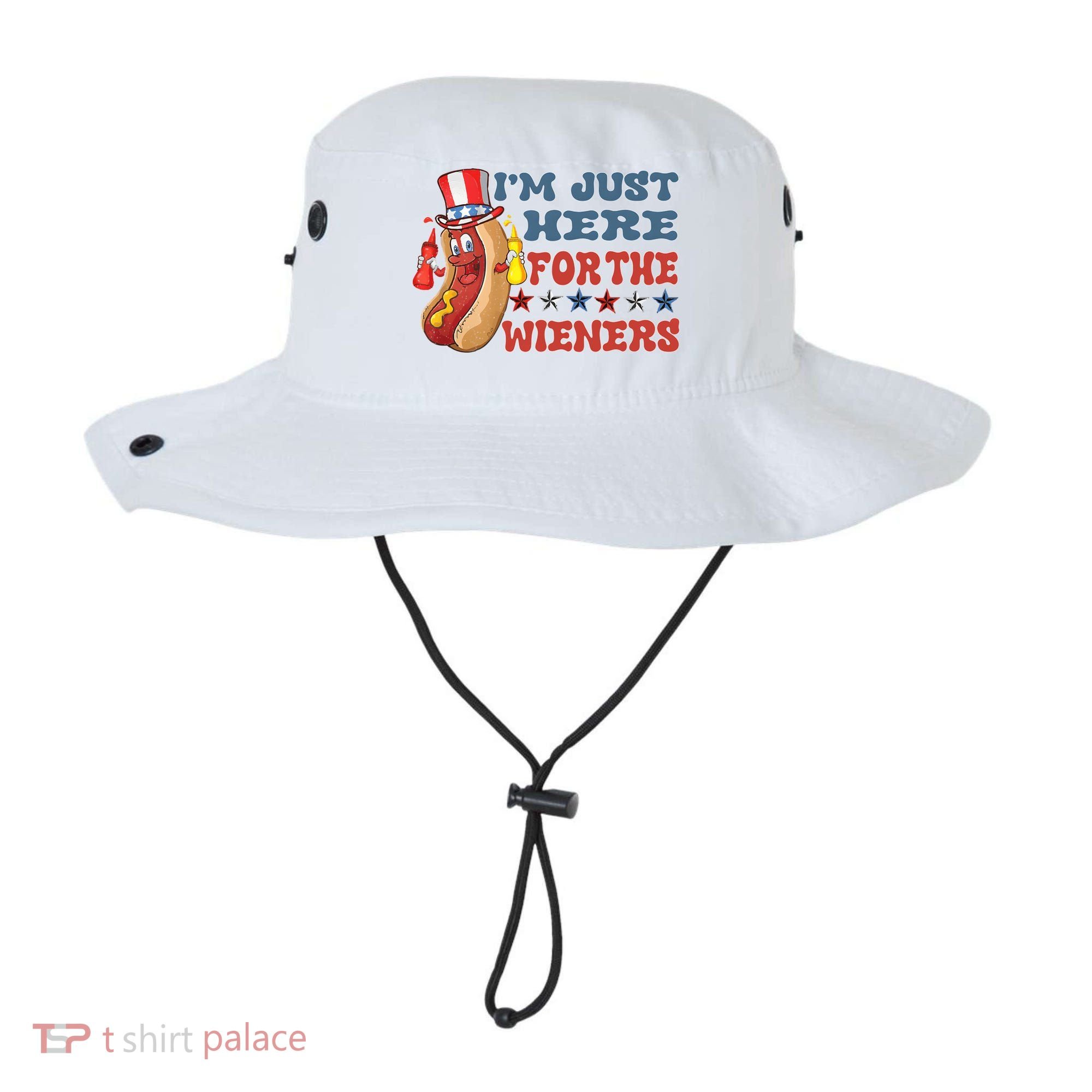 Im Just Here For The Wieners Sausage Bucket Hat