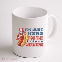 Im Just Here For The Wieners Sausage Coffee Mug thumb 1