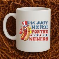 Im Just Here For The Wieners Sausage Coffee Mug thumb 2