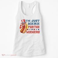 Im Just Here For The Wieners Sausage Women's Tank Top thumb 0