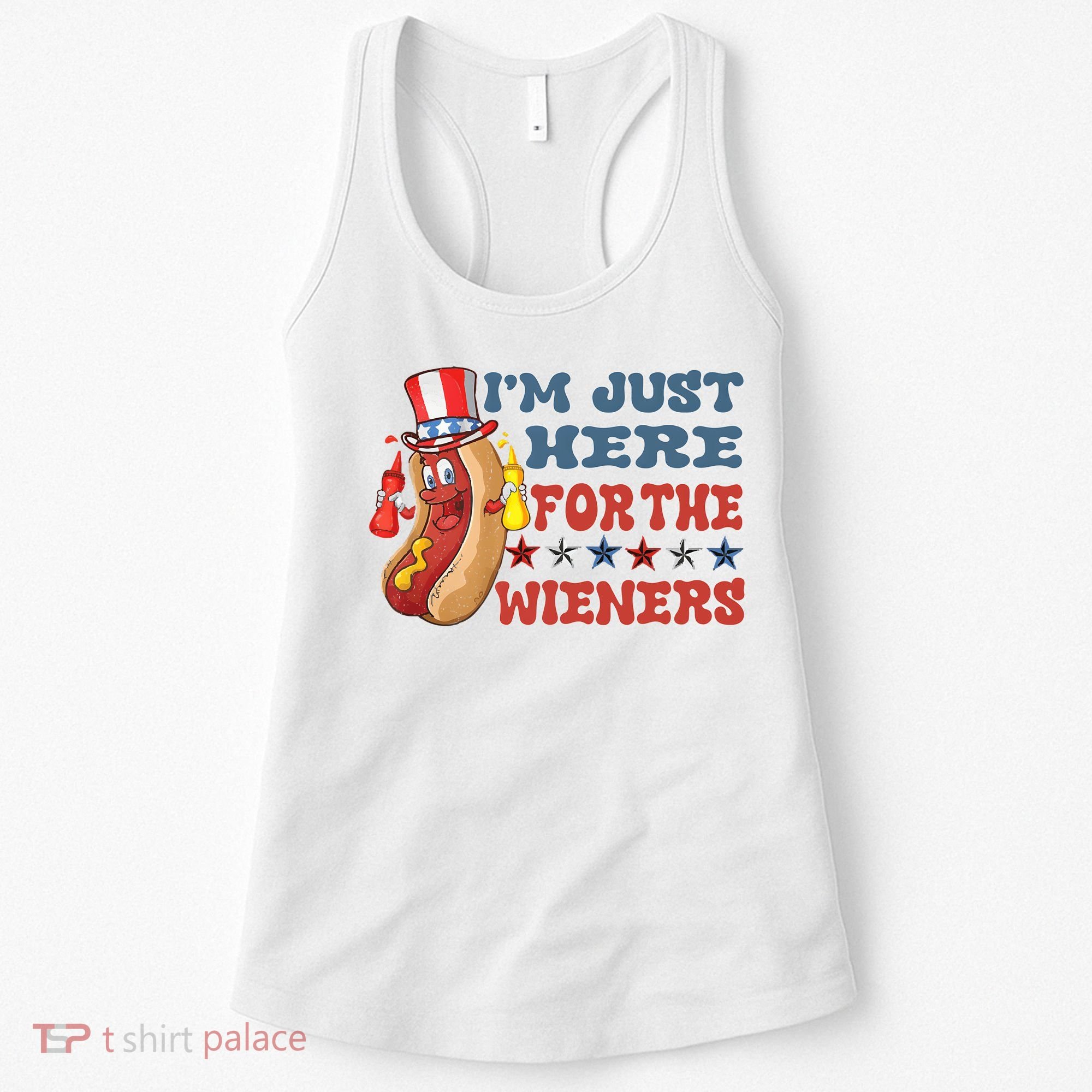 Im Just Here For The Wieners Sausage Women's Tank Top