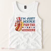 Im Just Here For The Wieners Sausage Tank Top thumb 2