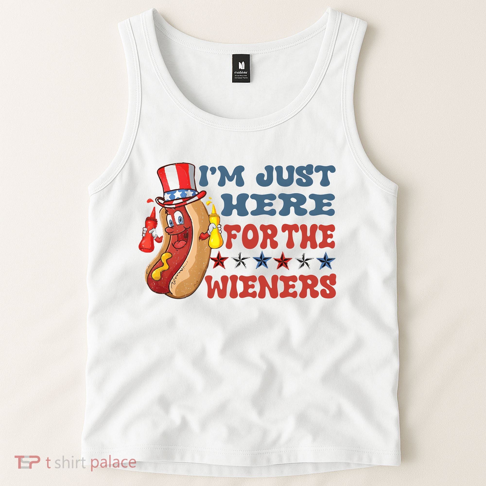 Im Just Here For The Wieners Sausage Tank Top