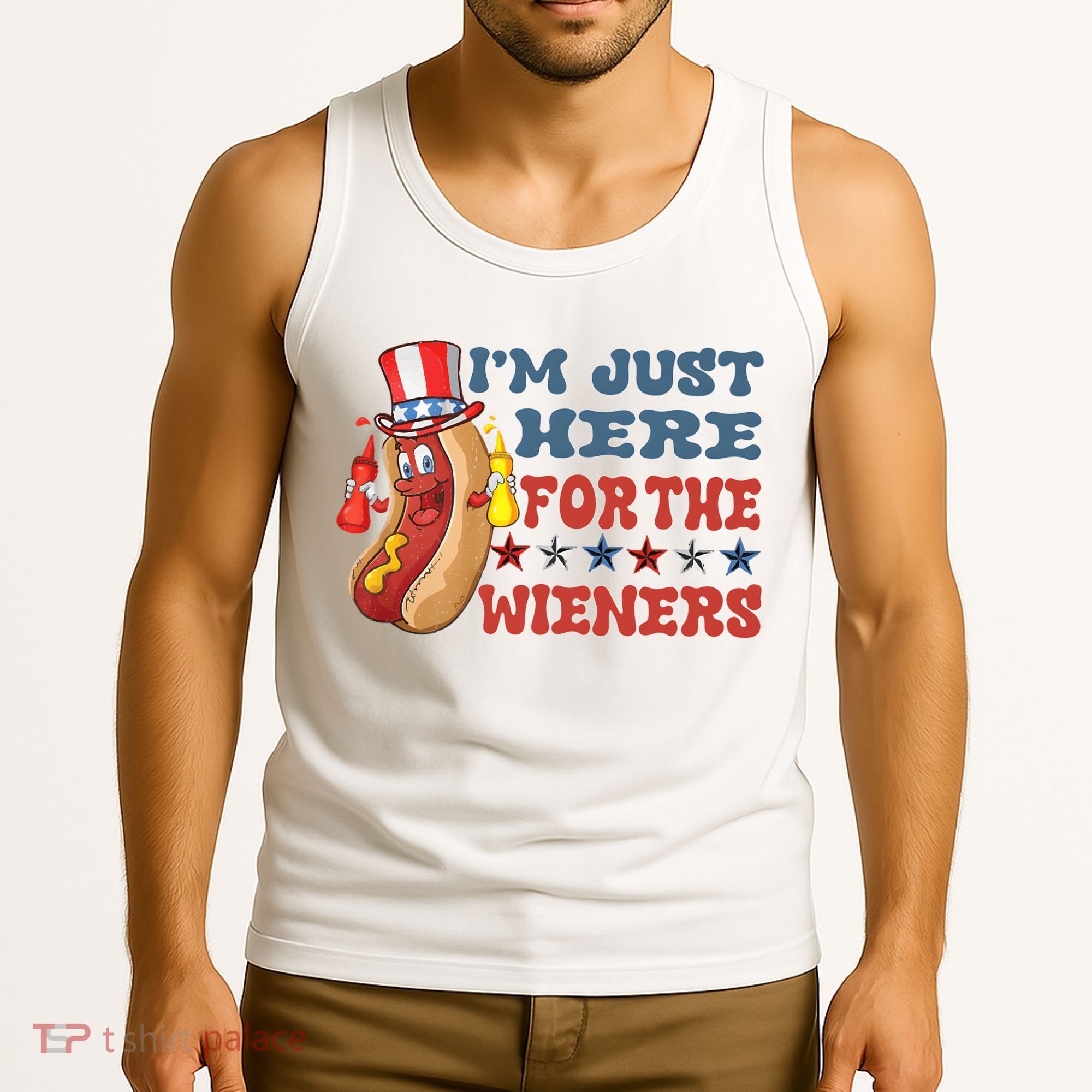 Im Just Here For The Wieners Sausage Tank Top