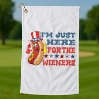 Im Just Here For The Wieners Sausage Golf Towel thumb 1