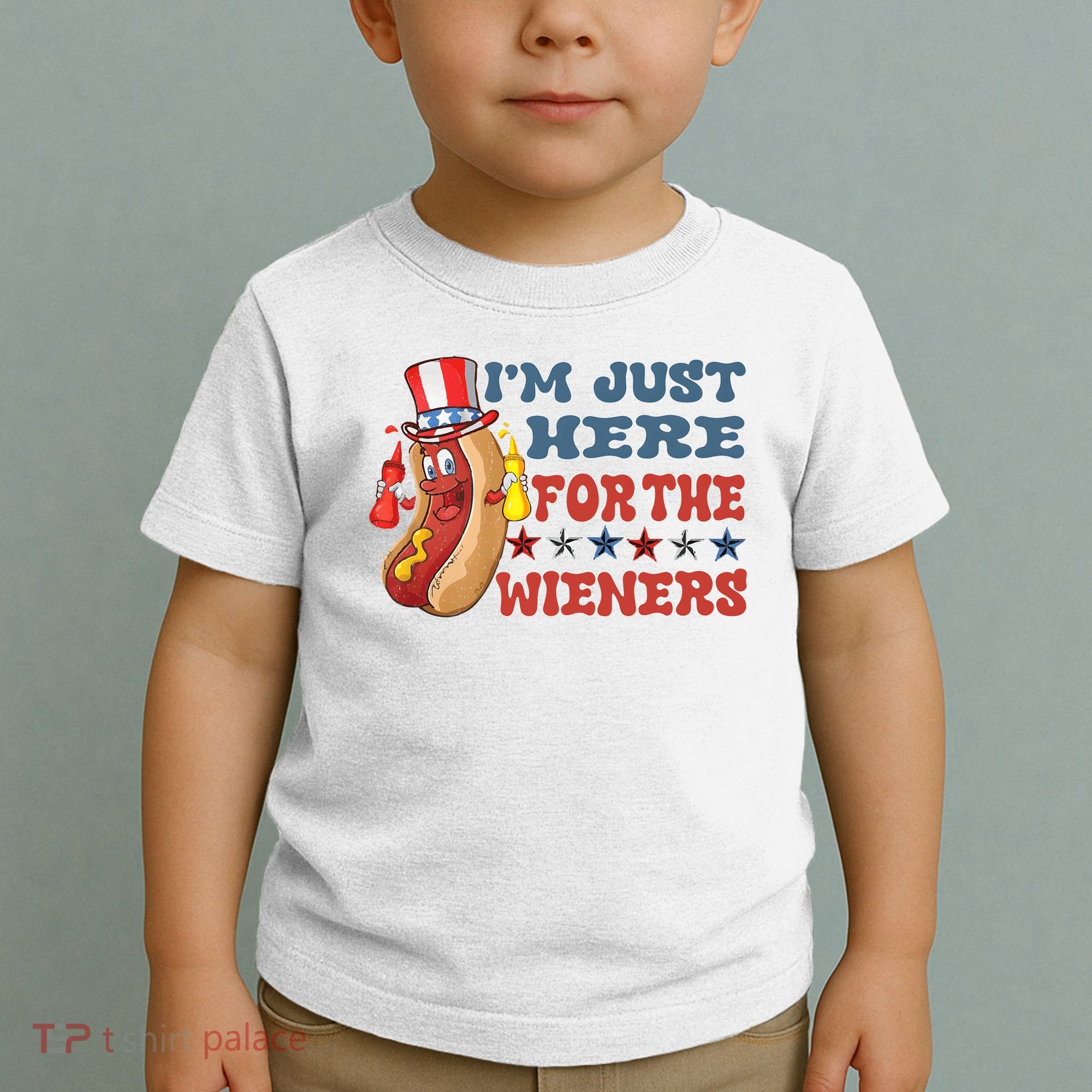 Im Just Here For The Wieners Sausage Toddler T-Shirt