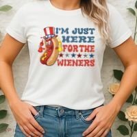Im Just Here For The Wieners Sausage Women's T-Shirt thumb 2