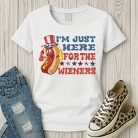 Im Just Here For The Wieners Sausage Women's T-Shirt thumb 3