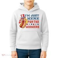 Im Just Here For The Wieners Sausage Kids Hoodie thumb 4