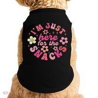 I'm Just Here For The Snacks Funny Saying Doggie Tank thumb 0