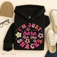 I'm Just Here For The Snacks Funny Saying Hoodie thumb 4