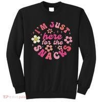 I'm Just Here For The Snacks Funny Saying Sweatshirt thumb 0
