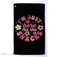 I'm Just Here For The Snacks Funny Saying Golf Towel thumb 0