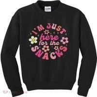 I'm Just Here For The Snacks Funny Saying Kids Sweatshirt thumb 0
