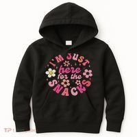 I'm Just Here For The Snacks Funny Saying Kids Hoodie thumb 0