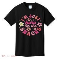 I'm Just Here For The Snacks Funny Saying Kids T-Shirt thumb 0