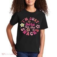 I'm Just Here For The Snacks Funny Saying Kids T-Shirt thumb 2