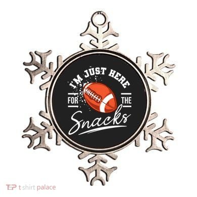 I'm Just Here For The Snacks Funny Football Ornament
