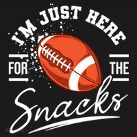 I'm Just Here For The Snacks Funny Football Ornament thumb 1